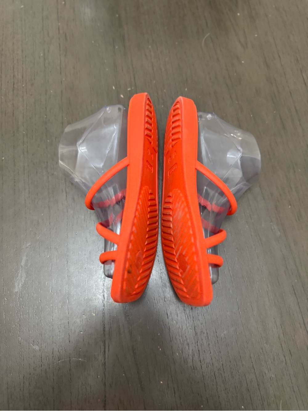 CROCS Women's Strappy Slide Sandals in Bright Orange - Picture 4 of 12